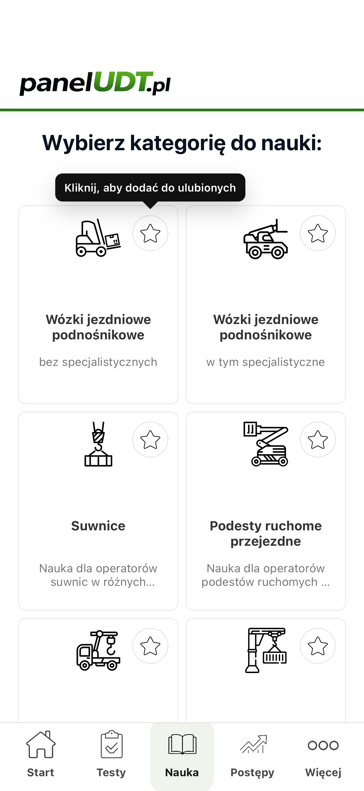 Wyniki testów