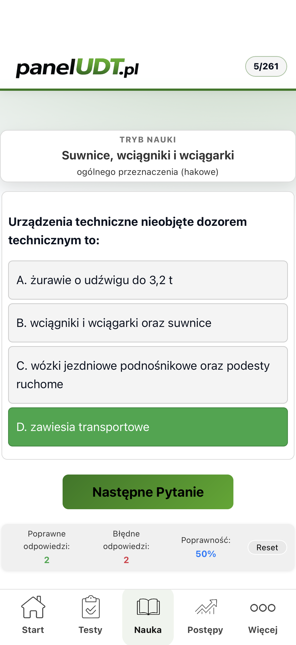 Menu aplikacji
